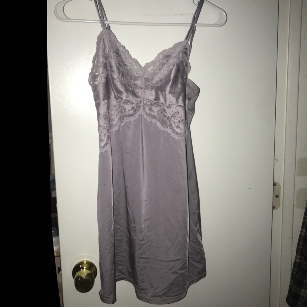 Purple lacey night gown